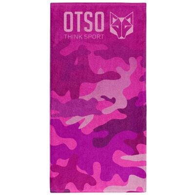 Serviette en Microfibre Otso Rose - Natation & Plage - Publicité Serviette en Microfibre Otso Rose - Natation & Plage - Publicité