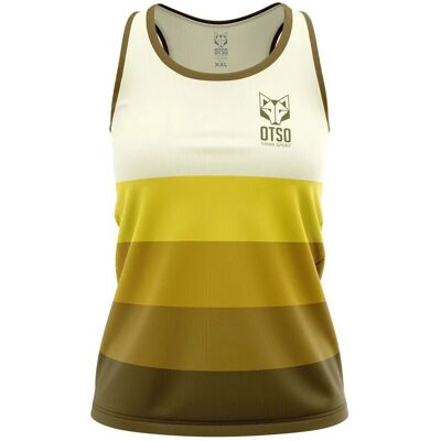 Maglietta senza maniche Gialla XS OTSO - Abbigliamento da corsa Maglietta senza maniche Gialla XS OTSO - Abbigliamento da corsa