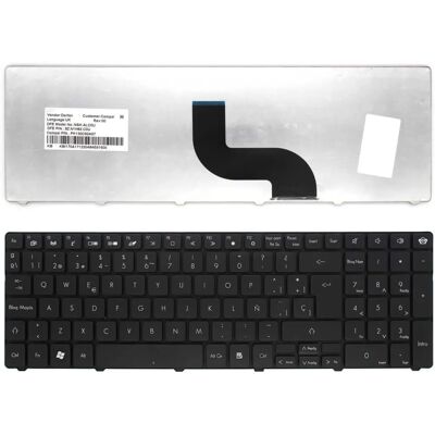 Clavier en espagnol Packard Bell Te69Kb - Clavier d'ordinateur portable - Publicité Clavier en espagnol Packard Bell Te69Kb - Clavier d'ordinateur portable - Publicité