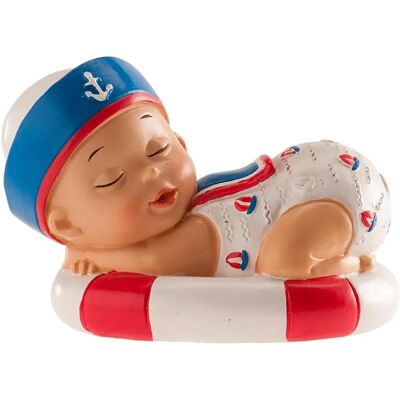 Figurine baptême garçon marin 10 cm Figurine baptême garçon marin 10 cm
