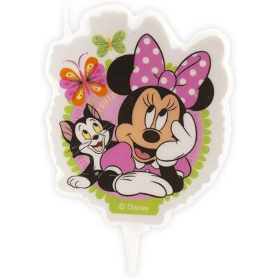 Bougie d'anniversaire Minnie Mouse 7,5 cm Dékora Bougie d'anniversaire Minnie Mouse 7,5 cm Dékora