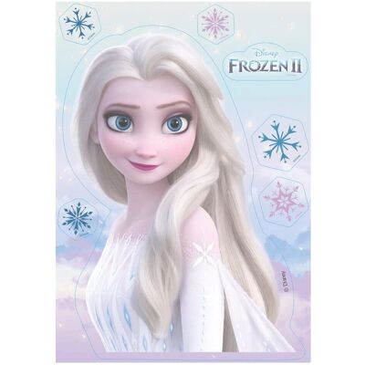 Décor de gâteau comestible Frozen - 14,8x21cm - Publicité Décor de gâteau comestible Frozen - 14,8x21cm - Publicité