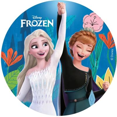 Disque en azyme comestible Frozen II - Décoration gâteau - Publicité Disque en azyme comestible Frozen II - Décoration gâteau - Publicité
