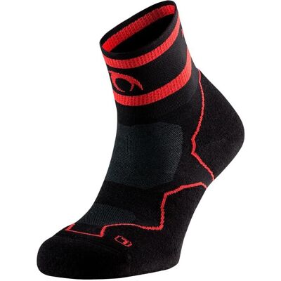 Meias Lurbel Spirit Four Preto/Vermelho - Trail Meias Lurbel Spirit Four Preto/Vermelho - Trail