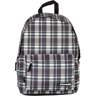 Perona Rucksack - 42cm Grau - Hauptfach, Fronttasche, Verstellbare Träger - Rucksack Perona Rucksack - 42cm Grau - Hauptfach, Fronttasche, Verstellbare Träger - Rucksack