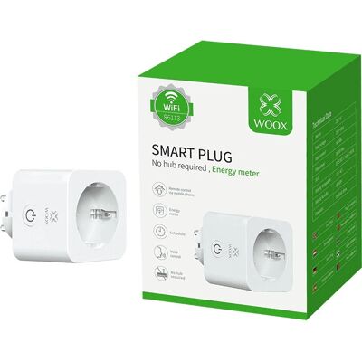 Woox R6113 Slimme Stekker - Wi-Fi & Bluetooth, energie monitoring Woox R6113 Slimme Stekker - Wi-Fi & Bluetooth, energie monitoring