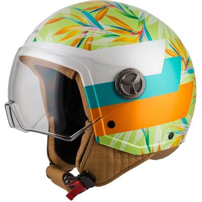 Casco moto NZI Zeta 2 Lima Leaves - Compatto, Lussuoso, Leggero Casco moto NZI Zeta 2 Lima Leaves - Compatto, Lussuoso, Leggero
