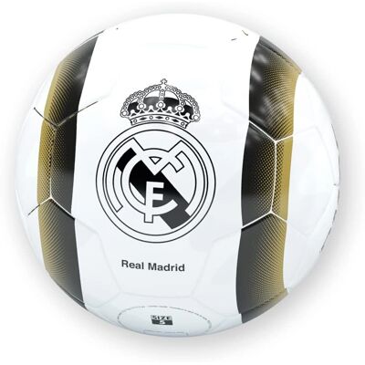 Ballon de Football Modèle Real Madrid - Blanc et Noir - Publicité Ballon de Football Modèle Real Madrid - Blanc et Noir - Publicité