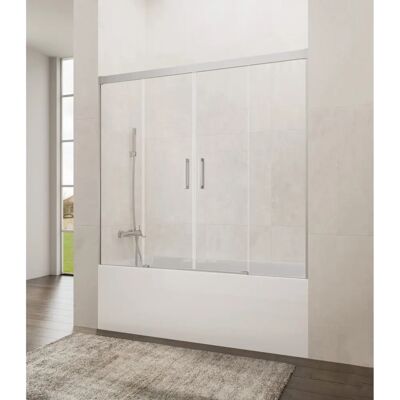 GME - BASIC SPAZIO - 162-172 cm - 2 fixes 2 coulissants - Pare-baignoire - Publicité GME - BASIC SPAZIO - 162-172 cm - 2 fixes 2 coulissants - Pare-baignoire - Publicité