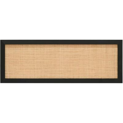 Cabecero de madera natural con fibra de ratán - 160x60cm - Cabecero Cabecero de madera natural con fibra de ratán - 160x60cm - Cabecero