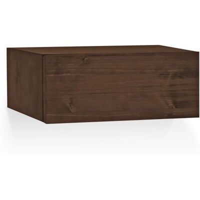 Decowood Coiffeuse murale en noyer 15x40cm - Niche de nuit - Publicité Decowood Coiffeuse murale en noyer 15x40cm - Niche de nuit - Publicité