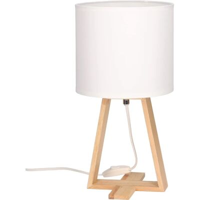 Forlight Lighting Nuts - Lampe de table Abat-jour Tambour E27 40W Blanc - Publicité Forlight Lighting Nuts - Lampe de table Abat-jour Tambour E27 40W Blanc - Publicité