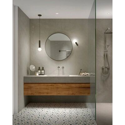 Leds C4 Lighting Mist Black Bathroom Wall Light - E14 Leds C4 Lighting Mist Black Bathroom Wall Light - E14