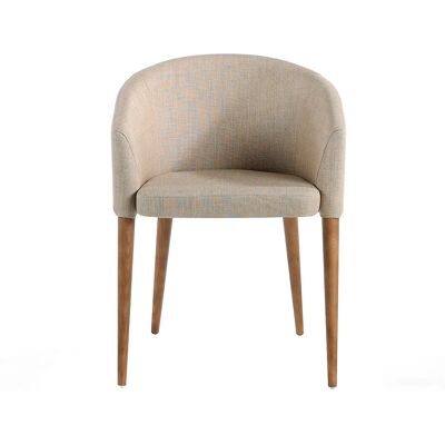 Chaise de Salle à Manger Moderne en Tissu Beige - Chaise - Publicité Chaise de Salle à Manger Moderne en Tissu Beige - Chaise - Publicité