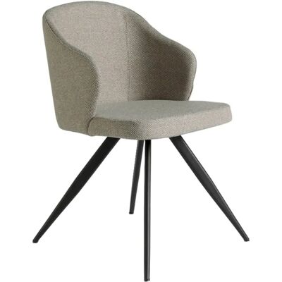 Angel Cerdá Gray Fabric Upholstered Chair - Modern, Versatile, Durable Angel Cerdá Gray Fabric Upholstered Chair - Modern, Versatile, Durable