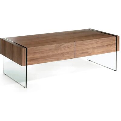 Angel Cerda Nogal/Natural Walnut Coffee Table - Modern Design Angel Cerda Nogal/Natural Walnut Coffee Table - Modern Design