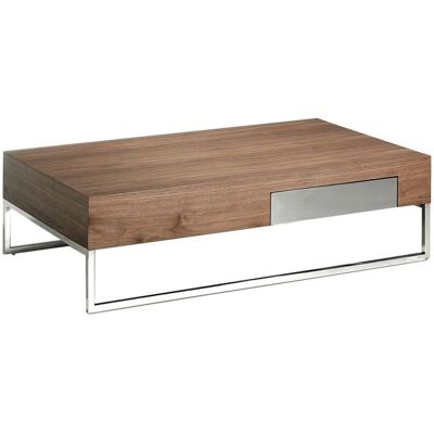 Table basse en noyer ANGEL CERDÁ avec tiroir - Coffe Table - Publicité Table basse en noyer ANGEL CERDÁ avec tiroir - Coffe Table - Publicité