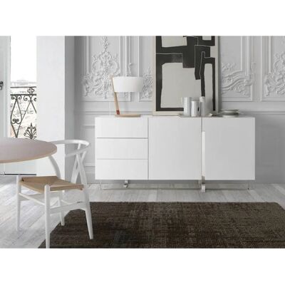 Angel Cerdá White Sideboard - Model 3051 - Modern Design, Large Storage, Soft-close Doors Angel Cerdá White Sideboard - Model 3051 - Modern Design, Large Storage, Soft-close Doors