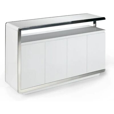 Angel Cerdá White Sideboard - Modern Design - 140x40x85cm Angel Cerdá White Sideboard - Modern Design - 140x40x85cm