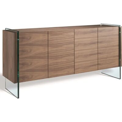 Buffet en Noyer Angel Cerdá - Design Moderne - 170x43x77cm - Buffet - Publicité Buffet en Noyer Angel Cerdá - Design Moderne - 170x43x77cm - Buffet - Publicité