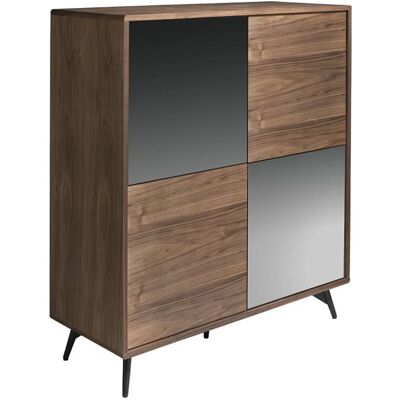 Angel Cerdá Model 3059 Sideboard - Black, Wood, Mirror Angel Cerdá Model 3059 Sideboard - Black, Wood, Mirror