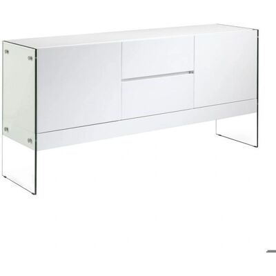 Buffet en verre blanc moderne Angel Cerdá - 3063 - Publicité Buffet en verre blanc moderne Angel Cerdá - 3063 - Publicité