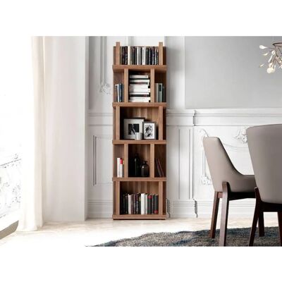 Regał z orzecha Angel Cerdá Model 3024 - Regał na książki - Nowoczesny design z orzecha Regał z orzecha Angel Cerdá Model 3024 - Regał na książki - Nowoczesny design z orzecha