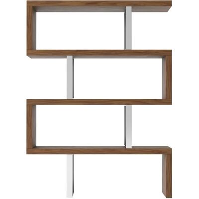 Angel Cerdá Walnut Steel Shelving Unit - Modern, Versatile, High-Quality Angel Cerdá Walnut Steel Shelving Unit - Modern, Versatile, High-Quality
