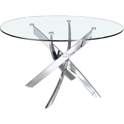 Okrągły Stół z Hartowanego Szkła Angel Cerdá - Nowoczesny Design - Różne Rozmiary Okrągły Stół z Hartowanego Szkła Angel Cerdá - Nowoczesny Design - Różne Rozmiary