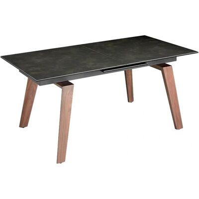 Angel Cerdá 1026 Table à manger extensible en marbre noir - Publicité Angel Cerdá 1026 Table à manger extensible en marbre noir - Publicité