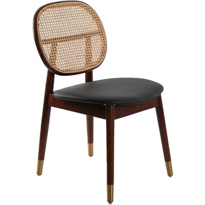 Angel Cerdá Beige Modern Rattan Dining Chair - Chair Angel Cerdá Beige Modern Rattan Dining Chair - Chair