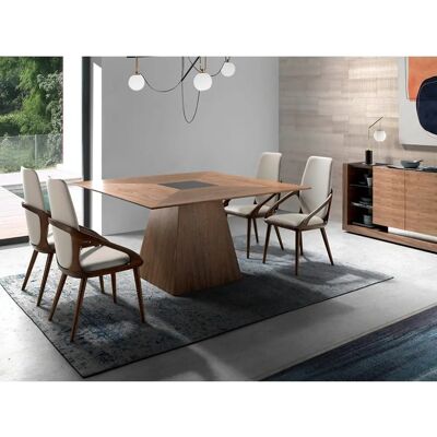 Table à Manger Angel Cerdá en Noyer - Design Moderne - 150x79cm - Publicité Table à Manger Angel Cerdá en Noyer - Design Moderne - 150x79cm - Publicité