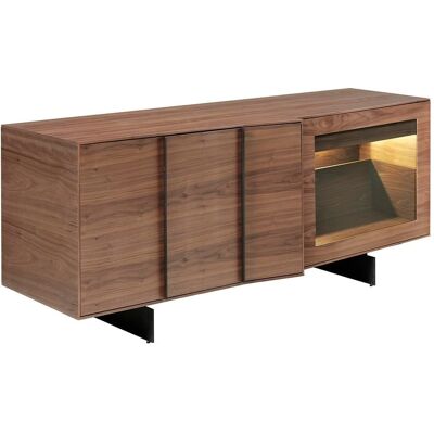 Buffet en Noyer et Acier Noir Angel Cerda - Design Moderne - Publicité Buffet en Noyer et Acier Noir Angel Cerda - Design Moderne - Publicité