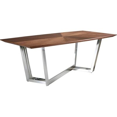 Table à Manger Ovale en Noyer Angel Cerdá - Design Moderne - 220x110 cm - Publicité Table à Manger Ovale en Noyer Angel Cerdá - Design Moderne - 220x110 cm - Publicité