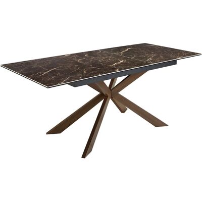 Mesa Extensible de Comedor Efecto Nogal - Rectangular 8 Plazas Angel Cerdá Mesa Extensible de Comedor Efecto Nogal - Rectangular 8 Plazas Angel Cerdá