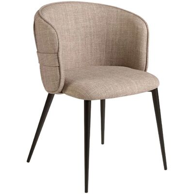 Angel Cerdá Brown Fabric Chair - 58x58x77cm Angel Cerdá Brown Fabric Chair - 58x58x77cm