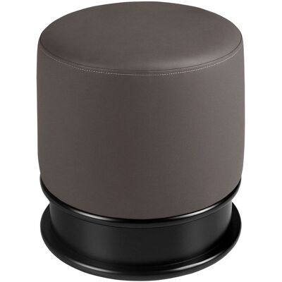 Angel Cerdá Eco Leather Dark Gray Pouf - Puff Angel Cerdá Eco Leather Dark Gray Pouf - Puff