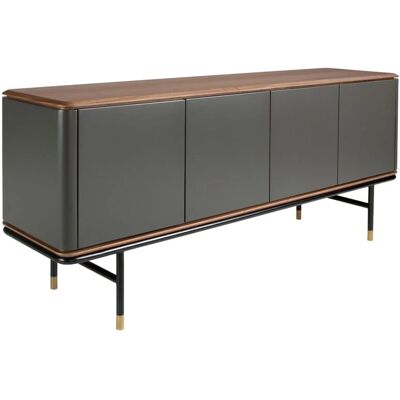Angel Cerdá Dark Gray MDF Sideboard - Modern Design Angel Cerdá Dark Gray MDF Sideboard - Modern Design