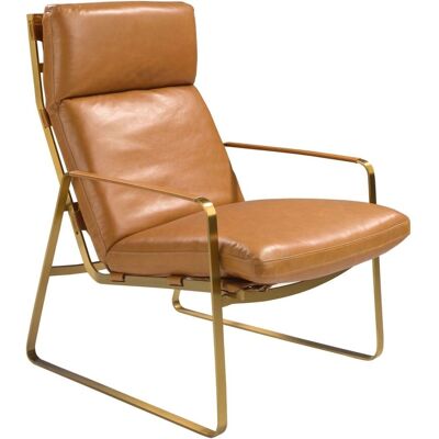 Fauteuil en Cuir Camel Angel Cerdá - Fauteuil - Publicité Fauteuil en Cuir Camel Angel Cerdá - Fauteuil - Publicité