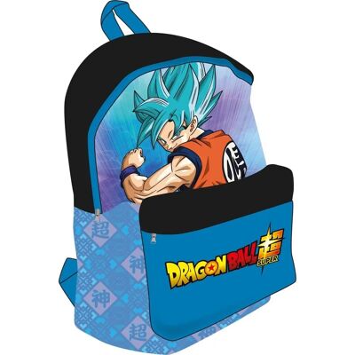 Sac d'École Bleu Dragon Ball - Rembourrage Ergonomique, Poche Frontale, Polyester - Publicité Sac d'École Bleu Dragon Ball - Rembourrage Ergonomique, Poche Frontale, Polyester - Publicité