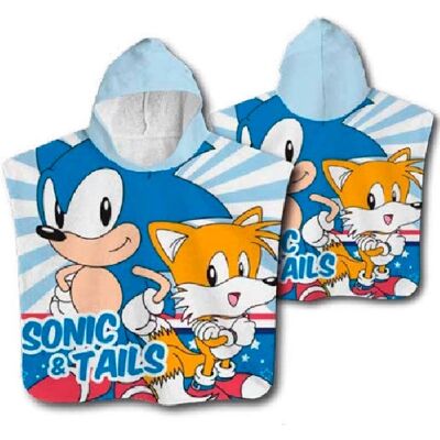 Sega Sonic Jeżyk Ręcznik Bawełniany Poncho - Ręcznik Sega Sonic Jeżyk Ręcznik Bawełniany Poncho - Ręcznik
