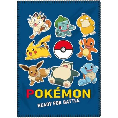 Couverture Pokémon Pikachu - 100x140cm Multicolore - Enfants - Publicité Couverture Pokémon Pikachu - 100x140cm Multicolore - Enfants - Publicité