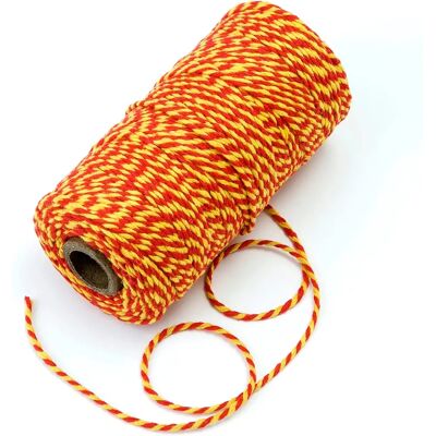Mopec - S1714 - Rood-Geel - 100m - Twine Mopec - S1714 - Rood-Geel - 100m - Twine