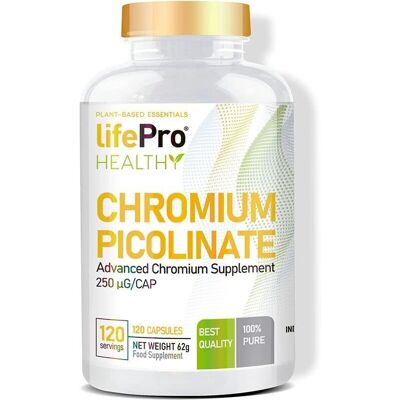 Life Pro Nutrition Cromo Picolinato 120 Cápsulas - Suplemento Dietético Life Pro Nutrition Cromo Picolinato 120 Cápsulas - Suplemento Dietético