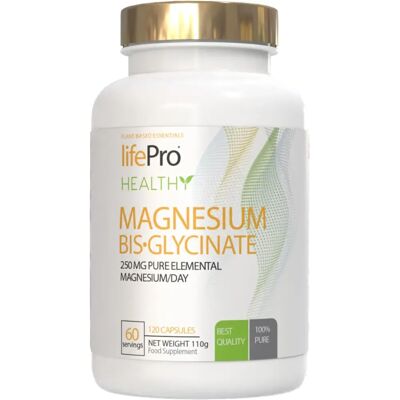 Life Pro Magnesio Bisglicinato 120 cápsulas - Suplemento alimenticio Life Pro Magnesio Bisglicinato 120 cápsulas - Suplemento alimenticio
