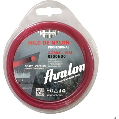 Avalon - nylonlijn voor heggenscharen - 2,7 mm x 15 m - Hoge weerstand Avalon - nylonlijn voor heggenscharen - 2,7 mm x 15 m - Hoge weerstand