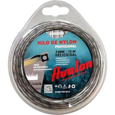 Avalon - Nylon helicoidal universal - 2 mm - Trimmerdraad Avalon - Nylon helicoidal universal - 2 mm - Trimmerdraad