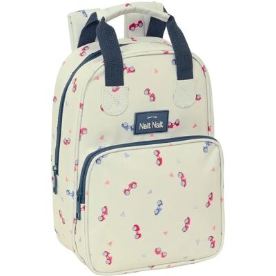 Nait Nait Coches Beżowa 20 x 28 x 8 cm - Plecak szkolny Nait Nait Coches Beżowa 20 x 28 x 8 cm - Plecak szkolny