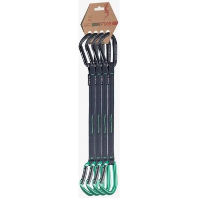 Equipo de Escalada Fixe - 4 cintas exprés 35cm Verde Equipo de Escalada Fixe - 4 cintas exprés 35cm Verde