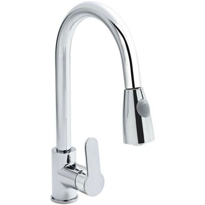 Mediawave Store - Grifo de Cocina Cromado GR-7544 con Ducha Extraíble 75cm Mediawave Store - Grifo de Cocina Cromado GR-7544 con Ducha Extraíble 75cm